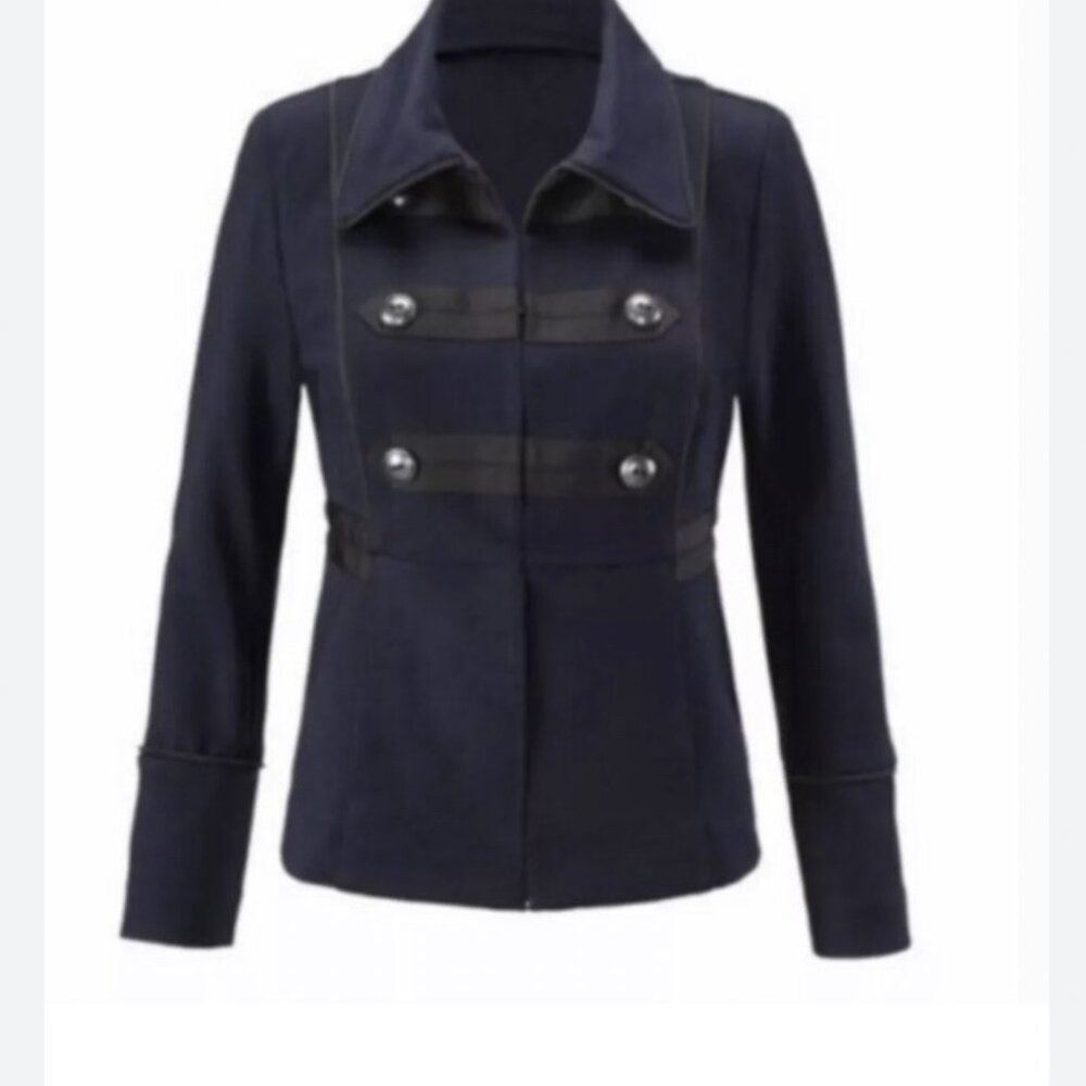 CAbi In The Band Style 3375 Military Style Jacket Double-Breasted Size Medium